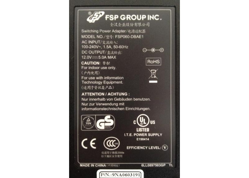 Images For 12V 5A 60W adapter